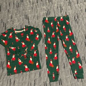 ORGANIC Baby GAP Christmas Santa Holiday PJs Pajamas Cotton Pants Longsleeve